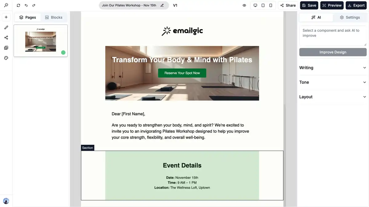 Emailgic introduction video poster